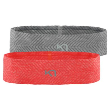 Stirnband Kari Traa Kristina 2pk grau/orange Coral