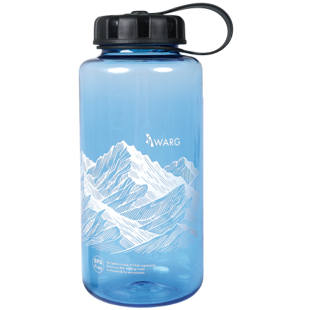 Flasche Warg Peak Tritan Wide 1L blau blue