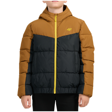 Kinder Winterjacke 4F Down Jacket M0915 Light Brown schwarz/braun Light Brown