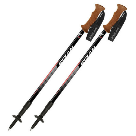Trekkingstöcke Fizan Tierra grau/schwarz grey/coral