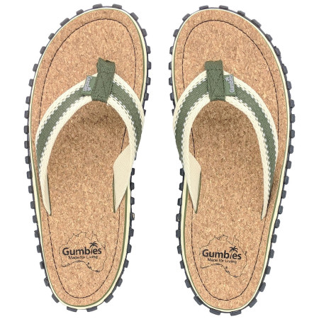 Flip-Flops Gumbies Corker Natural Cork - Khaki grün