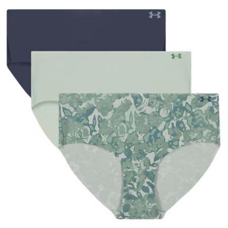 Damenhöschen Under Armour UA Pure Stretch No Snow Hipster - Novelty 3PK grün Green