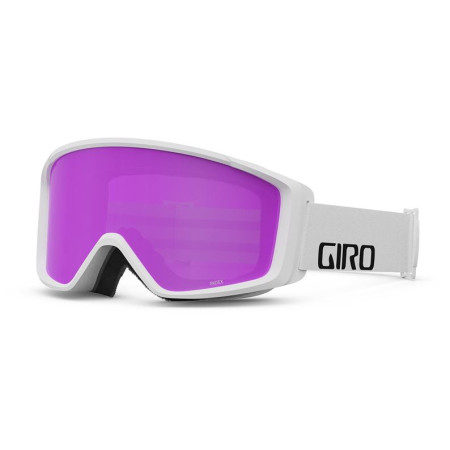 Skibrille Giro Index 2.0 White Wordmark Amber weiß Amber Pink