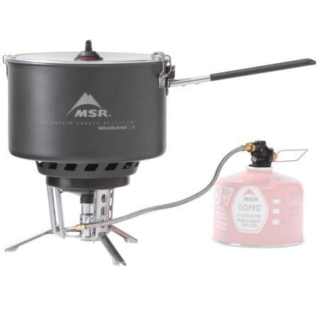 Gaskocher MSR WindBurner Group Stove System schwarz/silber