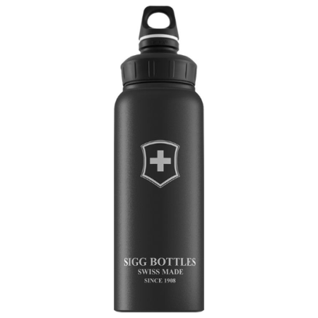 Flasche Sigg Swiss Emblem schwarz BlackTouch