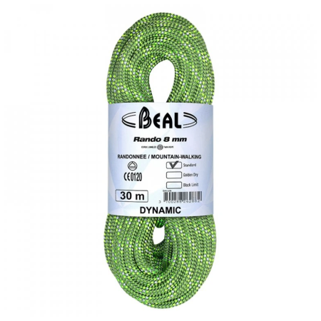 Kletterseil Beal Rando 8 mm (48 m) grün GREEN
