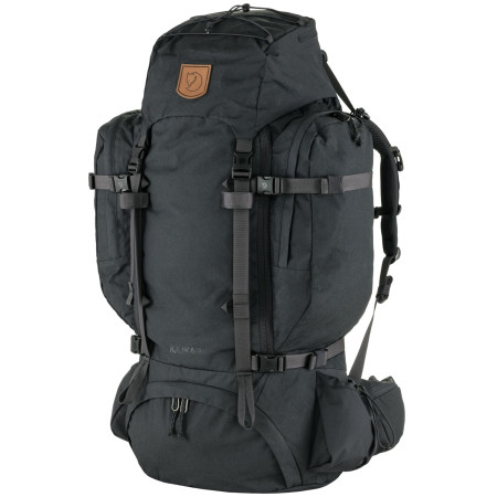 Wanderrucksack Fjällräven Kajka 75 schwarz Coal Black