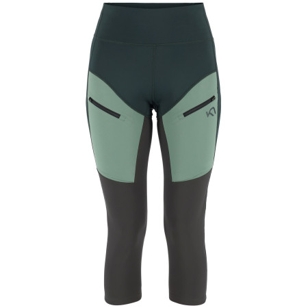Damen 3/4 Leggings Kari Traa Ane Hiking Capri grün Pine