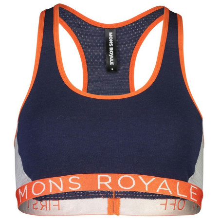 Büstenhalter Mons Royale Sierra Sports Bra (2020) blau/orange Navy/OrangeSmash