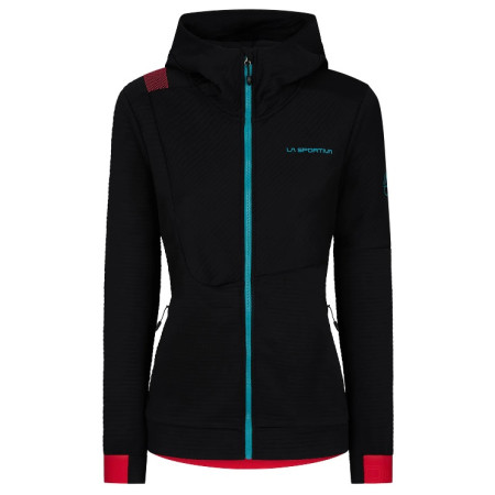 Damen-Sweatshirt La Sportiva Mood Hoody W schwarz/rosa Black/Hibiscus