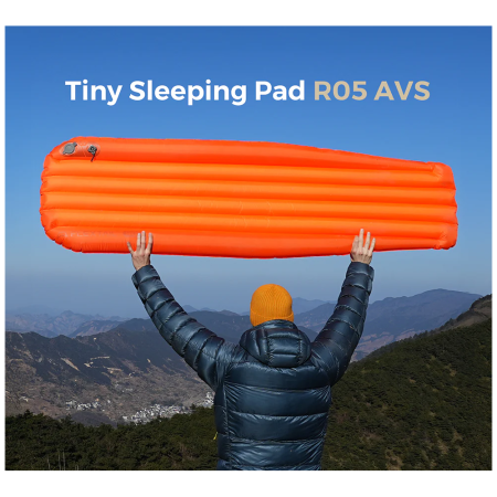Aufblasbare Isomatte Flextail TINY Sleeping Pad R05 AVS - with pump 196 cm