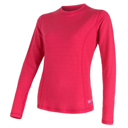 Damen-T-Shirt Sensor DF Merino wool dl.r. magenta rosa Magenta