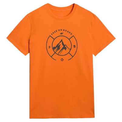 Herren-T-Shirt 4F Tshirt M3138 orange ORANGE