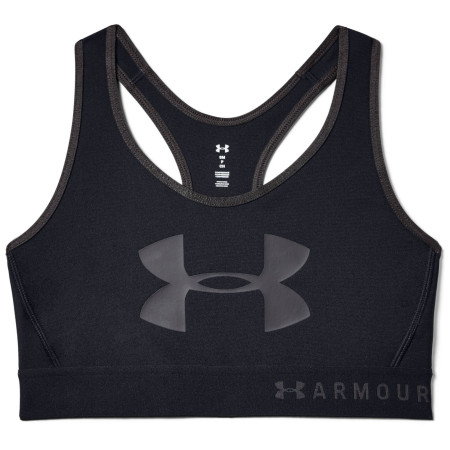 Sport-BH Under Armour Mid Keyhole Graphic schwarz Black/JetGray/JetGray
