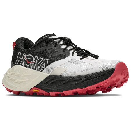 Damen Laufschuhe Hoka Speedgoat 7 GTX weiß/grau Alabaster / Black