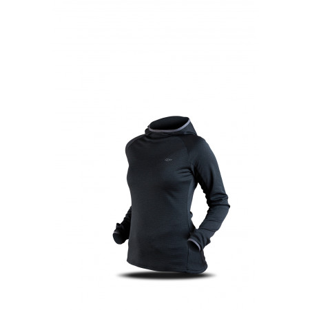 Damen Funktions-Sweatshirt Trimm VERONA schwarz/grau grey