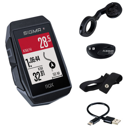 Fahrradcomputer Sigma ROX 11.1 EVO HR SET schwarz black