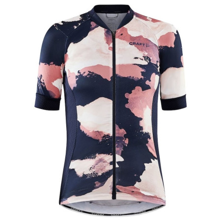 Damen-Radtrikot Craft Adv Endur Graphic blau/rosa Blaze/Coral