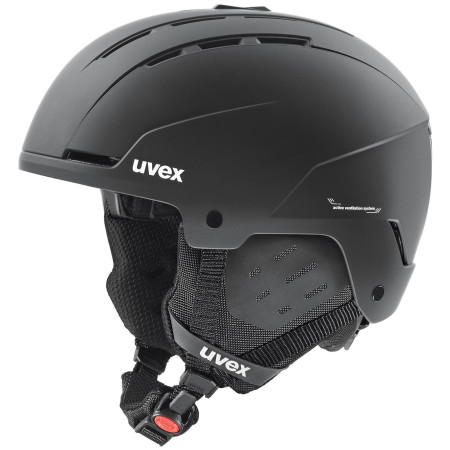 Skihelm Uvex Stance schwarz black matt