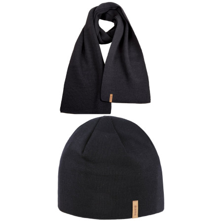 Set Kama Merino čepice a šála A02 + S07 schwarz black