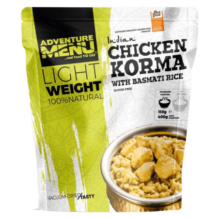 Trekkingnahrung Adventure Menu Hähnchen Korma mit Basmatireis 400 g