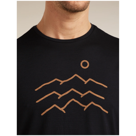 Herren-Funktionsshirt Icebreaker Merino Blend 125 Cool-Lite™ Sphere SS Tee Across the Peaks
