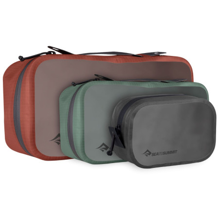 Reseetui Sea to Summit Hydraulic Packing Cube Set mix1 Laurel Wreath, Picante, Jet Black