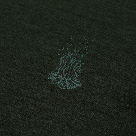 Herren-T-Shirt Zulu Merino Fire 160 Short Comfy