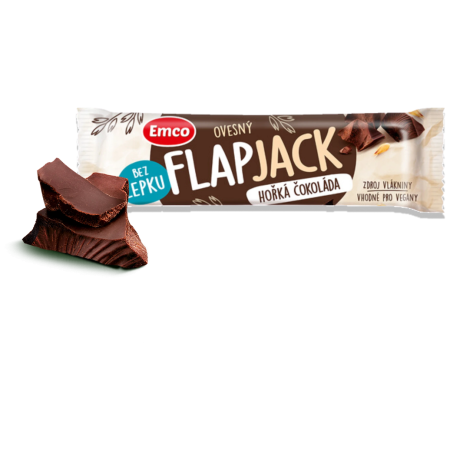 Riegel Emco Flapjack Bitterschokolade 45 g