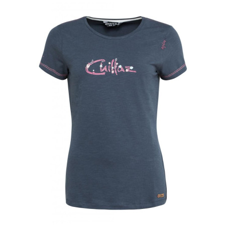 Damen-T-Shirt Chillaz Gandia Chillaz Logo Floral dunkelblau dark blue