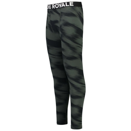 Herreunterhose Mons Royale Cascade Merino Flex 200 Legging Rosin Motion schwarz/grau