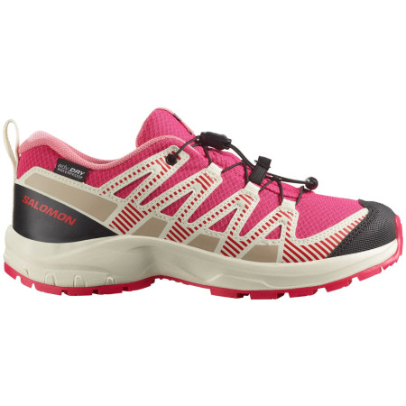 Kinderschuhe Salomon Xa Pro V8 Waterproof rot Rouge Red / Vanilla Ice / Flamingo Pink