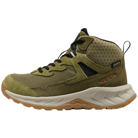 Kinderschuhe Keen Hightrail Mid Wp Youth Dark Olive