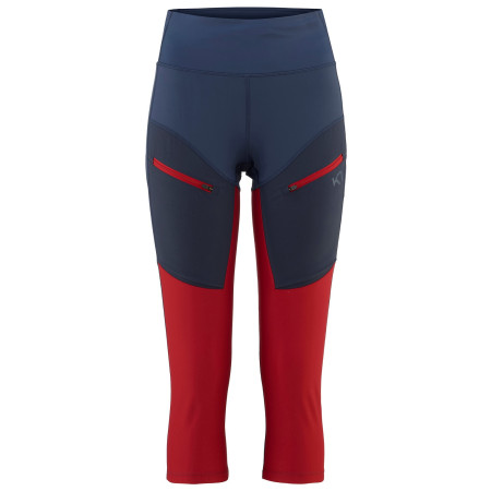 Damen 3/4 Leggings Kari Traa Ane Hiking Capri blau/rot Marin