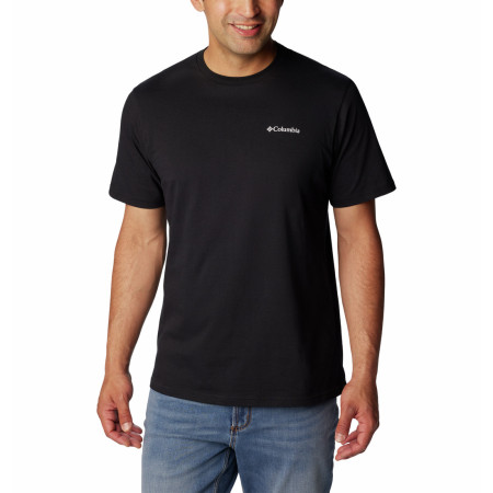 Herren-T-Shirt Columbia North Cascades Short Sleeve Tee schwarz Black, CSC Box Logo