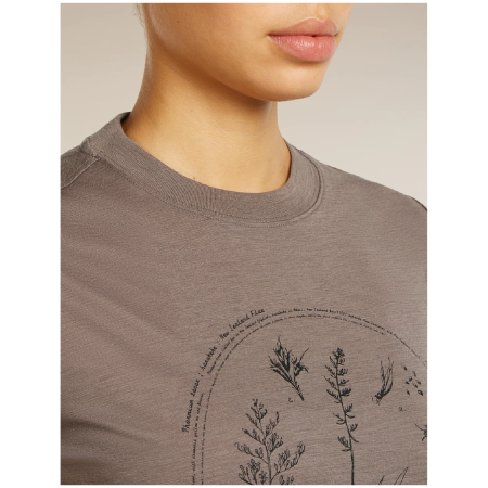 Damen-T-Shirt Icebreaker Merino 150 Tech Lite SS Crop Tee Seed Story