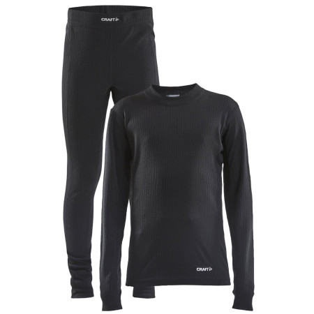 Kinder-Funktionsunterwäsche Craft CORE Dry Baselayer Junior schwarz Black