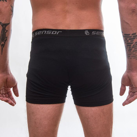 Boxershorts Sensor Merino Wool Active schwarz