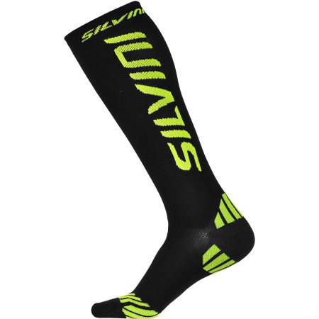 Kompressionssocken Silvini Casalone UA562 schwarz/gelb Black/Neon