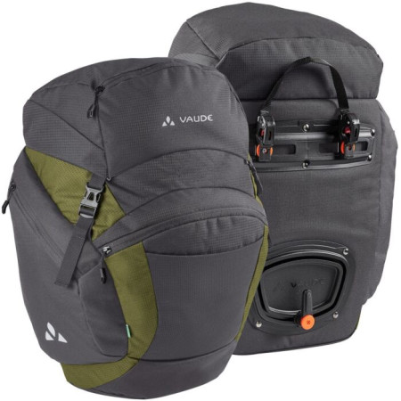 Fahrradtasche Vaude OnTour Back grau iron/bamboo