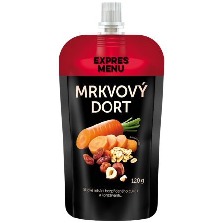 Essen für Unterwegs Expres menu Karottenkuchen