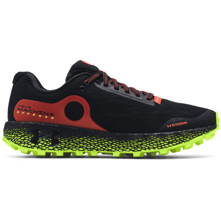 Herren Laufschuhe Under Armour HOVR Machina Off Road schwarz Black / Black / High-Vis Yellow