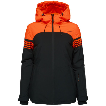 Damen Skijacke Loap Lawela orange/schwarz Black