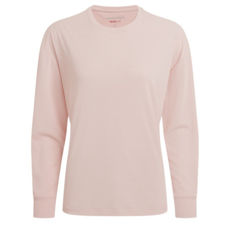 Damen-T-Shirt Craghoppers NosiLife SolarShield+ Long Sleeved T-Shirt beige Sherbert