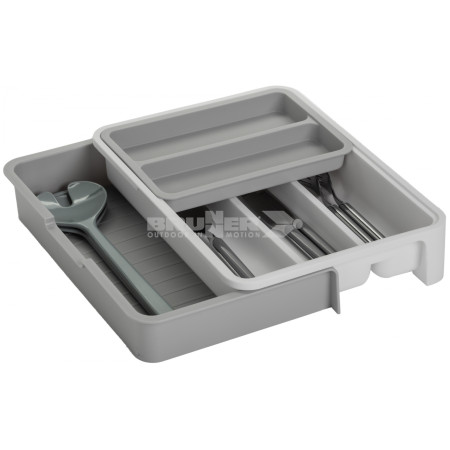 Besteckkasten Brunner Mantis grau