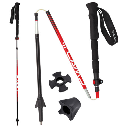 Trail Running Stöcke Camp Sonic Alu 2 schwarz/rot