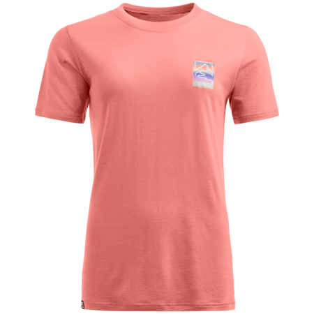 Damen-Funktionsshirt Ortovox 140 Cool Mtn Gradient Ts rosa Blossom