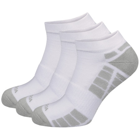 Socken MOOA Silver Bamboo Low 3-pack weiß/grau White/Grey