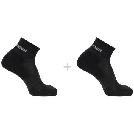 Socken Salomon Evasion Ankle 2-Pack schwarz BLACK / BLACK