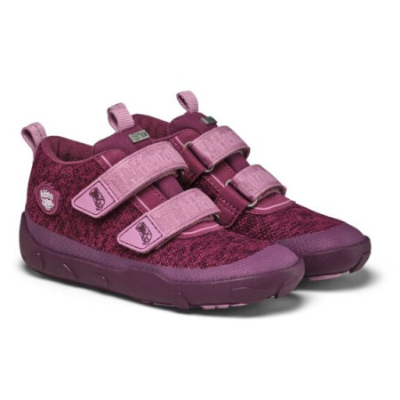 Dětské barefoot boty Affenzahn Low Boot Knit Happy Otter lila Otter